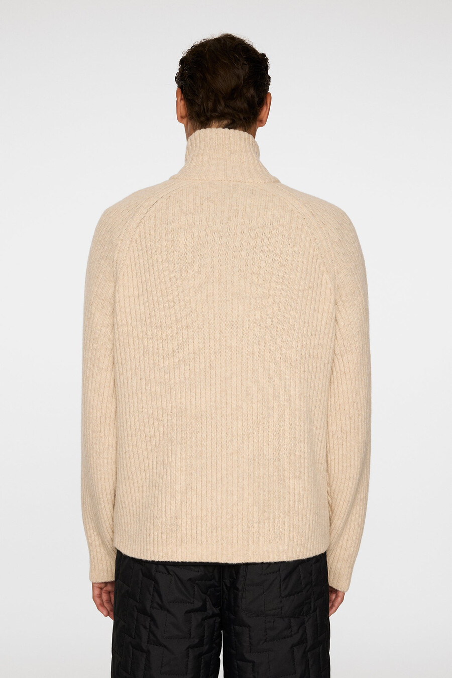 victor zip wool sweater