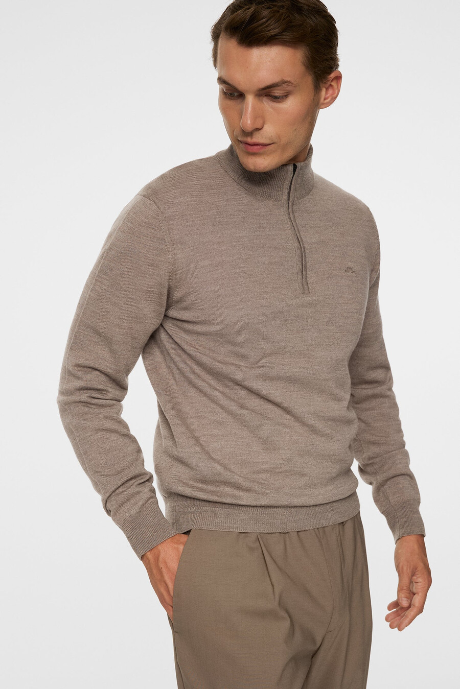 kiyan merino quarter zip