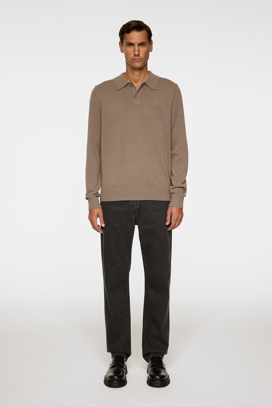 edgar knitted wool polo