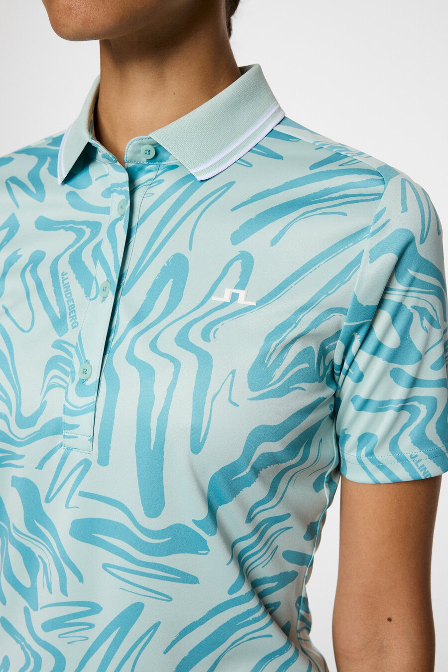 georgia print polo