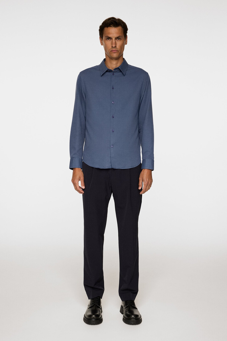 slim ls cotton tencel shirt