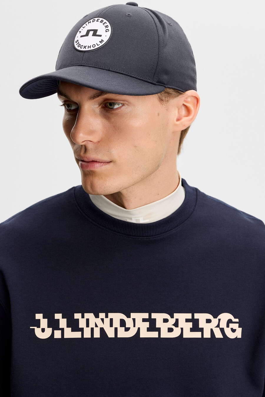 club printed crew neck