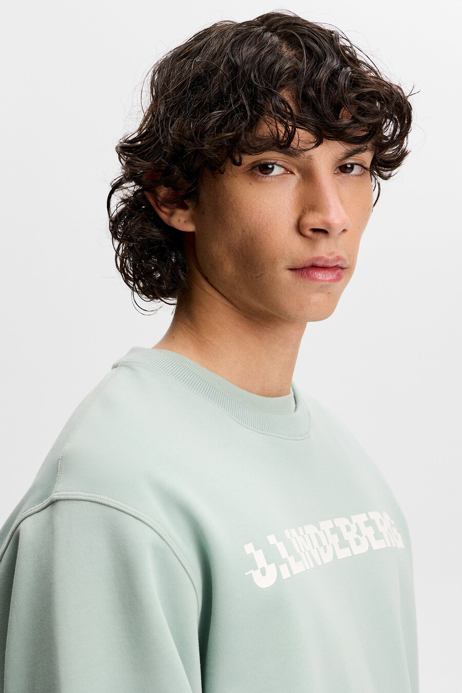 club printed crew neck