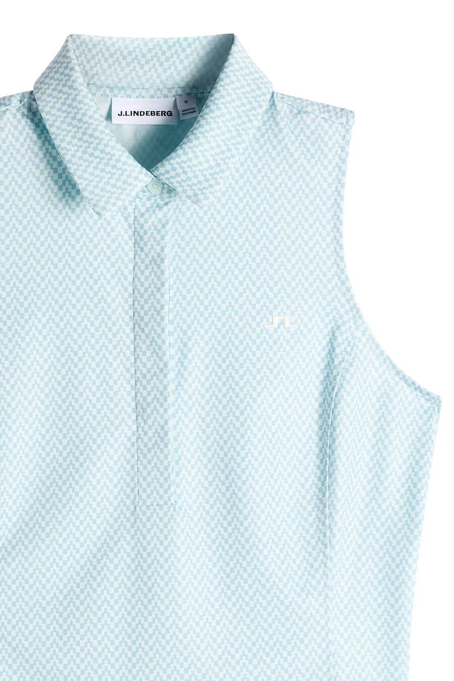 dena print sleeveless polo